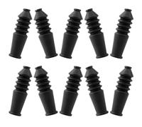 ifundom Lot de 10 Protège-câbles de Frein en Caoutchouc Noir pour Vélo, Manchons Anti-poussière Solide Adaptés aux Câbles de Changement de Vitesses de Frein