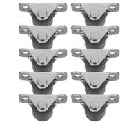 ifundom Lot de 10 Roulettes Fixes Silencieuses en Caoutchouc Souple Résistantes à L’Usure Protection Parquet et Carrelage Mobilité Optimale pour Meubles Tiroirs et Armoires Usage