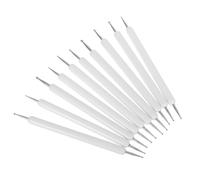 ifundom Lot de 10 Stylets à Pointiller pour Loisirs Créatifs en Fer et Plastique, Outils de Gaufrage Précis pour Nail Art Design et Peinture Mandala