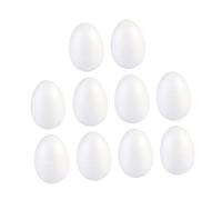 ifundom Lot de 10 Œufs de Pâques en Mousse Blanche 8 CM à Peindre Œufs Artisanaux DIY pour Décoration Créative Accessoires de Loisirs Créatifs et Projets d'art Garçon et Filles
