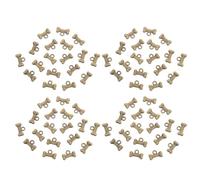 ifundom Lot de 100 Breloques Pendentifs en Alliage de Zinc Vintage Forme Os de Chien Mini Charms pour Création Bijoux DIY Bracelets et Colliers Artisanaux Accessoires pour Petits