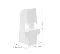 ifundom Lot de 100 Supports en Carton Blanc 12 CM Supports pour Affiche et Porte-Affiche Chevalet D’Exposition Polyvalent pour Tableaux Brochures et Présentoirs