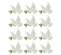 ifundom Lot de 12 Broches Oiseau Mignonnes en Alliage Brillant Épinglettes Rétro « Paix » Miniatures Accessoires Polyvalents pour Paquet à Dos Vêtements Hommes et Femmes Décoration