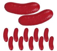 ifundom Lot de 12 Modèles de Hot-Dogs Factices Creux Réalistes Accessoires Photo Légers et Solide Décoration de Table Fast-Food pour Vitrines Restaurants et Présentations Culinaires