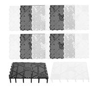 ifundom Lot de 12 Plaques de Séparation en Grille Plastique pour Aquarium, Léger et Facile à Utiliser, pour Filtre de Fond et Bac de Filtre à Réservoir
