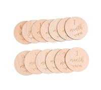 ifundom Lot De 13 Cartes Mensuelles Décoratives En Bois Robustes Pour Bébé Idéales Pour La Photographie Et La Décoration Intérieure