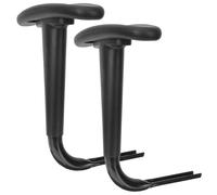 ifundom Lot de 2 Accoudoirs en Acier Coussins en PP pour Chaise de Bureau Accessoires Robustes et Confortables Protège-Accoudoirs pour Usage Professionnel et Domicile Compatibles