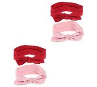 ifundom Lot De 2 Bandeaux Élastiques Surdimensionnés Pour Bébé Fille Confortables Avec Nœuds Pour Décoration De Cheveux Élégante 2 Pièces X 2
