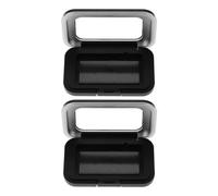 ifundom Lot de 2 Boîtes à Aiguilles Magnétiques Noires Mate Compactes et Légères Porte-Aiguilles Couture Forte Adsorption Magnétique pour Broderie Point de Croix et Rangement Sécurisé