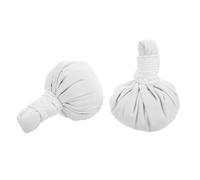 ifundom Lot de 2 Boules de Compresse Chaude Thaïlandaises aux Herbes pour Massage et Relaxation Musculaire, Aromathérapie Naturelle, Stimulation des Méridiens, Spa et Bien-Domicile