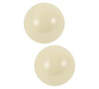 ifundom Lot De 2 Boules De Pétanque en Résine Beige Idéales pour Les Jeux De Plein Air Le Croquet Et La Pétanque dans Le Jardin