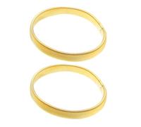 ifundom Lot de 2 Bracelets pour Hommes en Métal Doré Ressort Extensible Manchette Ajustable pour Maintenir Manches Longues Brassard de Bras et Polyvalent