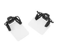 ifundom Lot de 2 Cache-œil pour Tir à l'arc Blancs Standard Patchs Légers et Anti-Rayures Compatibles Lunettes de Tir Ajustables D'éblouissement pour Entraînement et Compétition