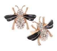 ifundom Lot de 2 Clips Décoratifs en Métal pour Chaussures Plates Femme Boucles Abeille à Cristaux Ornements Breloques pour Personnalisation DIY Accessoires Polyvalents pour Fêtes et