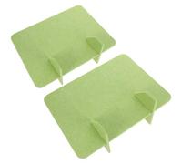 ifundom Lot de 2 Cloisons de Bureau en Feutre 30x40 Cm Vert Pomme, Séparateurs Autoportants Acoustiques pour Bureau et Salle de Classe, Panneaux D'intimité Anti-Bruit, Faciles à Installer