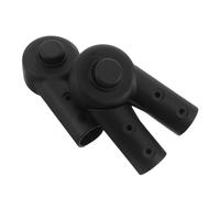 ifundom Lot de 2 Connecteurs de Poussette Universels en Plastique Noir ∅25mm, Adaptateurs Pliables pour Siège Bébé, Fixation Antidérapante pour Poussettes et Chariots Tout-petits,