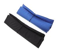 ifundom Lot de 2 Coussins de Siège de Camping Pliables en Tissu Oxford Imperméable Tapis de Siège Léger Bleu et Noir Portable pour Randonnée Camping et Événements en Plein Air