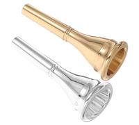 ifundom Lot de 2 Embouchures de Cor D’Harmonie en Métal Bicolore Universelles pour Professionnels et Débutants Accessoire de Scène Précis et Embouchure de Rechange pour Concerts