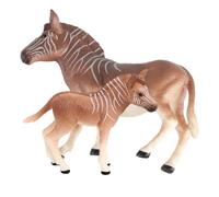 ifundom Lot de 2 Figurines Zèbre en Plastique Réaliste, Modèle Animal de Simulation, Décoration Éducative pour Chambre et Jardin, Ornement Animal Artificiel, Figurine d'animal Légère