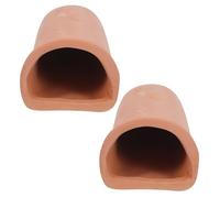 ifundom Lot de 2 Grottes de Reproduction en Céramique pour Aquarium, Cachette pour Crevettes et Cichlidés, Pot en Argile Violet, Taille Petite 12,7 X 5,1 X 3,8 Cm, Refuge Sûr pour