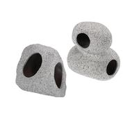 ifundom Lot de 2 Grottes Décoratives en Grès Écologique pour Aquarium Cachettes Compactes pour Crevettes Cichlidés et Poissons Abris sous-Marins Adaptés à la Reproduction Repos des