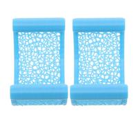 ifundom Lot de 2 Hamacs à Poissons Flottants Bleu, Plateforme de Repos et Cachette de Feuille pour Aquarium Nano, Étagère Alternative au Bûche Betta, Accessoires pour Aquarium Eau