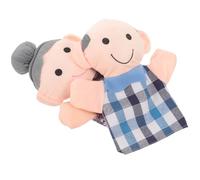 ifundom Lot de 2 Marionnettes à Main Famille, Tissu Doux et Sûr, pour Garçon et Filles et Adultes, Jeu de Rôle Éducatif, Conte et Animation en Maternelle, Marionnettes Peluche 2 Pièces
