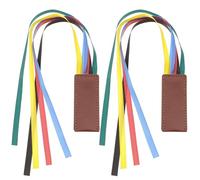 ifundom Lot de 2 Marque-Pages en Ruban Coloré Fleurs Séchées Réutilisables et Délicats Onglets pour Sections Bible pour Lecture Biblique et Marquage de Livres