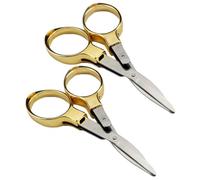 ifundom Lot de 2 Mini Ciseaux Multifonctionnels Pliants en Acier Inoxydable Doré Ciseaux Portables pour Couture Loisirs Créatifs et Voyage Kit Compact Léger et Pratique