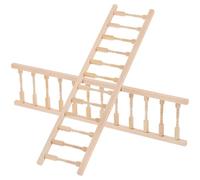 ifundom Lot de 2 Mini Rampes en Bois 1/12 pour Maison de Poupée Décor Miniature Écologique Accessoires de Jeu de Rôle Dimensions 305 X 75 X 07 CM Décorations pour Mini-Maisons de