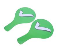 ifundom Lot de 2 Pagaies de Réponse Rapide Double Face en Plastique Étanche, Vert et Blanc, Outils Ludiques pour Classe, Tableaux D’Activités Portables pour Vote et Évaluation Pédagogique