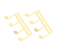 ifundom Lot de 2 Pinces à Musique en Métal pour Partitions de Piano, Légères et Compactes, pour Séances de Pratique et Concerts