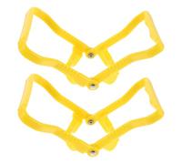 ifundom Lot de 2 Poignées de Levage Jaunes pour Bonbonne d'eau d'un Gallon, Support Robuste en Plastique Épais Antidérapant, Outil de Transport Ergonomique pour Seaux et