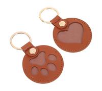 ifundom Lot De 2 Porte Clés en Poils d'animaux Porte Clés en Fourrure Porte Clés Souvenir en Poils d'animaux en