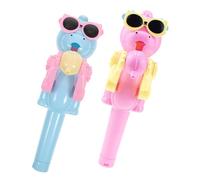 ifundom Lot de 2 Porte-sucettes Jouets Robot Dinosaure, Portable et Léger, Couleurs Bleue et Rose, pour Festivals et Fêtes, Créatif Amusant à Offrir aux Garçon et Filles
