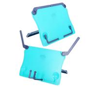 ifundom Lot de 2 Pupitres Pliables pour Garçon et Filles en ABS Bleu Supports de Lecture Réglables en Hauteur et Inclinaison Porte-Partitions Multifonctionnels pour Lecture Scolaire et