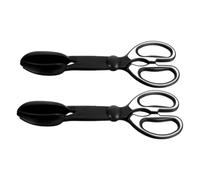 ifundom Lot De 2 Ramasseurs De Déjections Canines Ramasseur Fournitures pour Animaux De Compagnie Plastique Noir