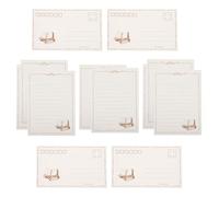 ifundom Lot de 2 Sets de Sets de Ensembles Papier à Lettres Vintage Blanc Enveloppes, Papier Ligné Lisse pour Écrire, pour Copier Poèmes et Laisser des Messages