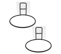 ifundom Lot de 2 Supports Muraux Suspendus pour Gamelles d'animaux en Métal Robuste, Porte-Bol Surélevé Anti-déversement pour Chiens et Chats, Support Gain de Place Adapté à Petits