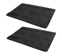 ifundom Lot de 2 Tapis de Magicien pour Close-up 30x40 Cm, Tapis de Jeu de Cartes Noir Antidérapant en Velours, Accessoire Portable pour Tours de Magie et Poker, Présent Fête