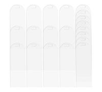 ifundom Lot de 20 Marque-Pages Transparents en Acrylique Vierge Format Légers et Délicats Multi-Usages pour Lecture et DIY Accessoires Personnalisables sans Ruban Présent Créatif