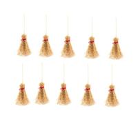 ifundom Lot de 20 Mini Balais Décoratifs Rouges, Grand Format, Accessoires de Magicien Suspendus pour Décoration Halloween, Jouets Balai d'halloween et Pendentifs Magiques, pour Fête