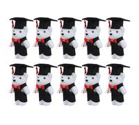 ifundom Lot de 20 Mini Peluches Floquées 13 CM Bouquet Décoratif pour Remise des Diplômes Maternelle Présent Mini Peluche Docteur Coloré Symbolique pour Fête Diplômé