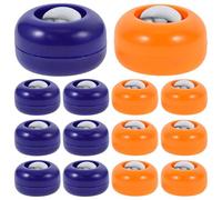 ifundom Lot de 20 Palets de Jeu de Palets en PP 10 Bleus 10 Orange Accessoires pour Jeu de Curling Compatibles Intérieur et Extérieur Accessoires Sportifs Polyvalents