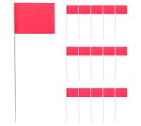 ifundom Lot de 24 drapeaux de marquage en acier inoxydable pour aménagement paysager, arpentage des limites d'animaux domestiques et drapeaux de services publics souterrains