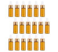 ifundom Lot de 25 Flacons Verre 5ml Compte-gouttes Pipette, Mini Fiole Translucide pour Huile Essentielle, pour Voyage et Transfert Liquide Couleur Aléatoire