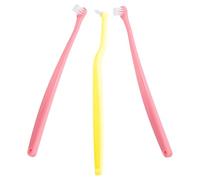 ifundom Lot de 3 Brosses à Dents Souples pour Chats et Petits Chiens, Têtes Rondes et Pointues, Poils Doux Adaptés aux Gencives Sensibles, Brosse Dentaire Hygiène Bucco-dentaire