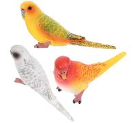 ifundom Lot de 3 Figurines Perroquets en Plastique avec Finition Réaliste pour Décor de Bureau et Présentoirs Commerciaux
