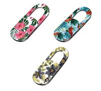 ifundom Lot De 3 Housses De pour Caméra D'ordinateur Portable Motif Floral Légères Et Discrètes