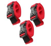 ifundom Lot de 3 Sangles D'arrimage Multifonctions en Nylon 1 M Boucle à Dégagement Rapide, Sangles d'attache pour Bagages Résistantes pour Voyage et Plein Air